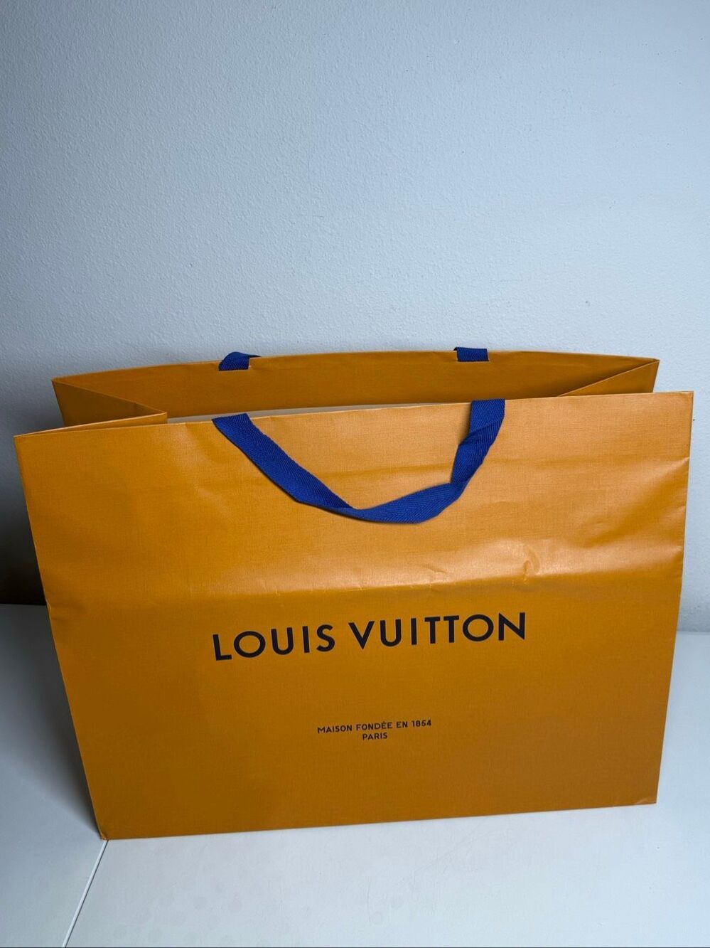 Louis Vuitton Orange Shopping Bag Luxury Designer Gift Bag 18″ X 23″